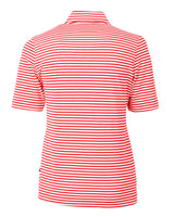 Cutter & Buck Women's Virtue Recycled Stripe Featherlight Pique Half Zip-3
