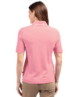 Cutter & Buck Women's Virtue Recycled Stripe Featherlight Pique Half Zip-4