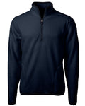 Cutter & Buck Men's Cascade Epic Comfort Recycled Sherpa Fleece Quarter Zip Jacket-1