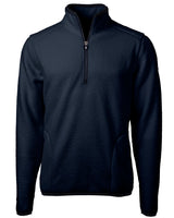 Cutter & Buck Men's Cascade Epic Comfort Recycled Sherpa Fleece Quarter Zip Jacket-1