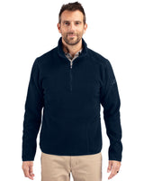 Cutter & Buck Men's Cascade Epic Comfort Recycled Sherpa Fleece Quarter Zip Jacket-5