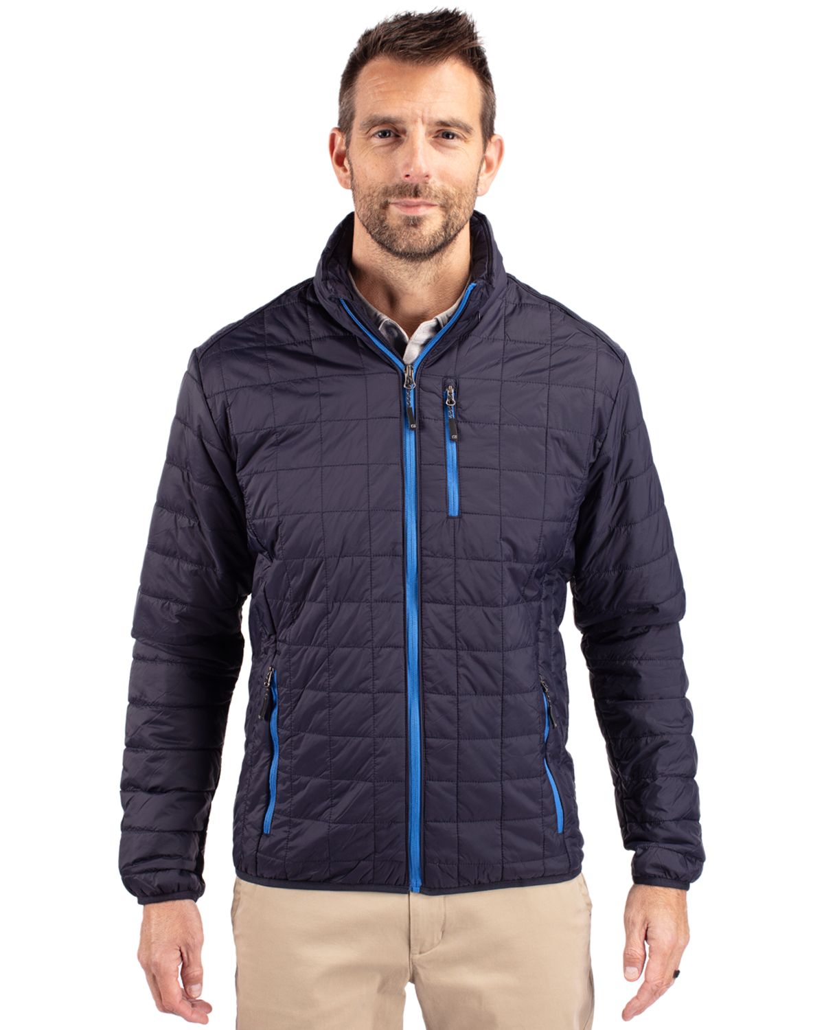 Cutter & Buck Men's Rainier Recycled Insulated Puffer Full Zip Jacket-7