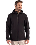 Clique Men's Tempo Recycled Stretch Softshell Full Zip Hooded Jacket-1