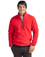 Cutter & Buck Men's Cascade Epic Comfort Recycled Sherpa Fleece Quarter Zip Jacket-4