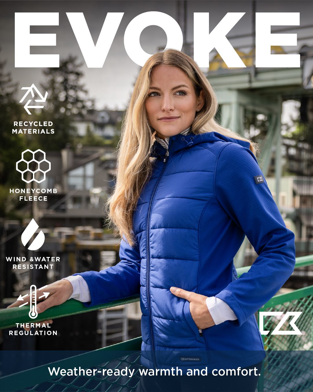 Cutter & Buck Men's Evoke Hybrid Full Zip Jacket-11