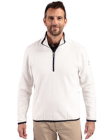 Cutter & Buck Men's Cascade Epic Comfort Recycled Sherpa Fleece Quarter Zip Jacket-4