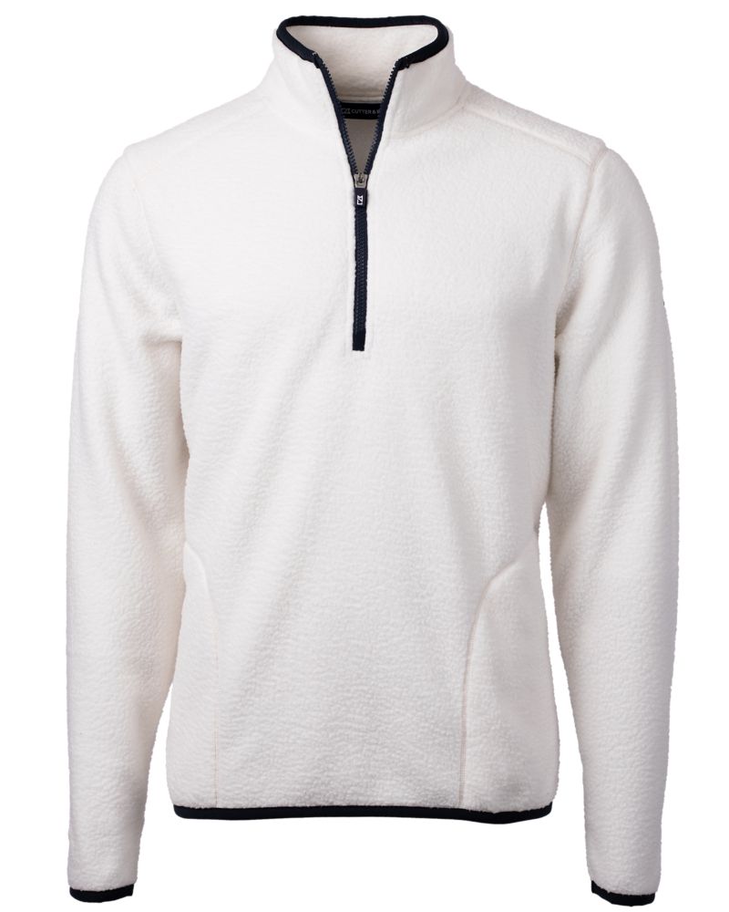 Cutter & Buck Men's Cascade Epic Comfort Recycled Sherpa Fleece Quarter Zip Jacket-8