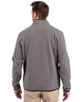 Cutter & Buck Men's Cascade Epic Comfort Recycled Sherpa Fleece Quarter Zip Jacket-3