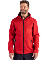 Clique Men's Tempo Recycled Stretch Softshell Full Zip Hooded Jacket-1
