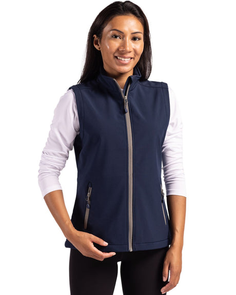 Clique Women's Tempo Recycled Stretch Softshell Full Zip Vest-1