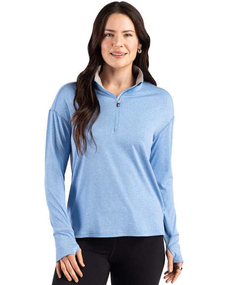 Cutter & Buck Women's Forge Recycled Four-Way Stretch Quarter Zip Pullover-4