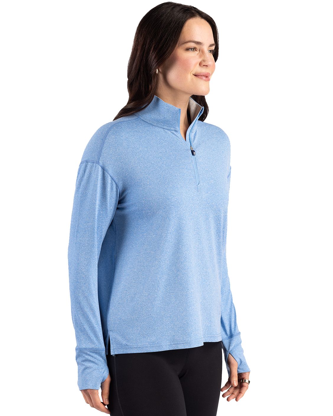 Cutter & Buck Women's Forge Recycled Four-Way Stretch Quarter Zip Pullover-6