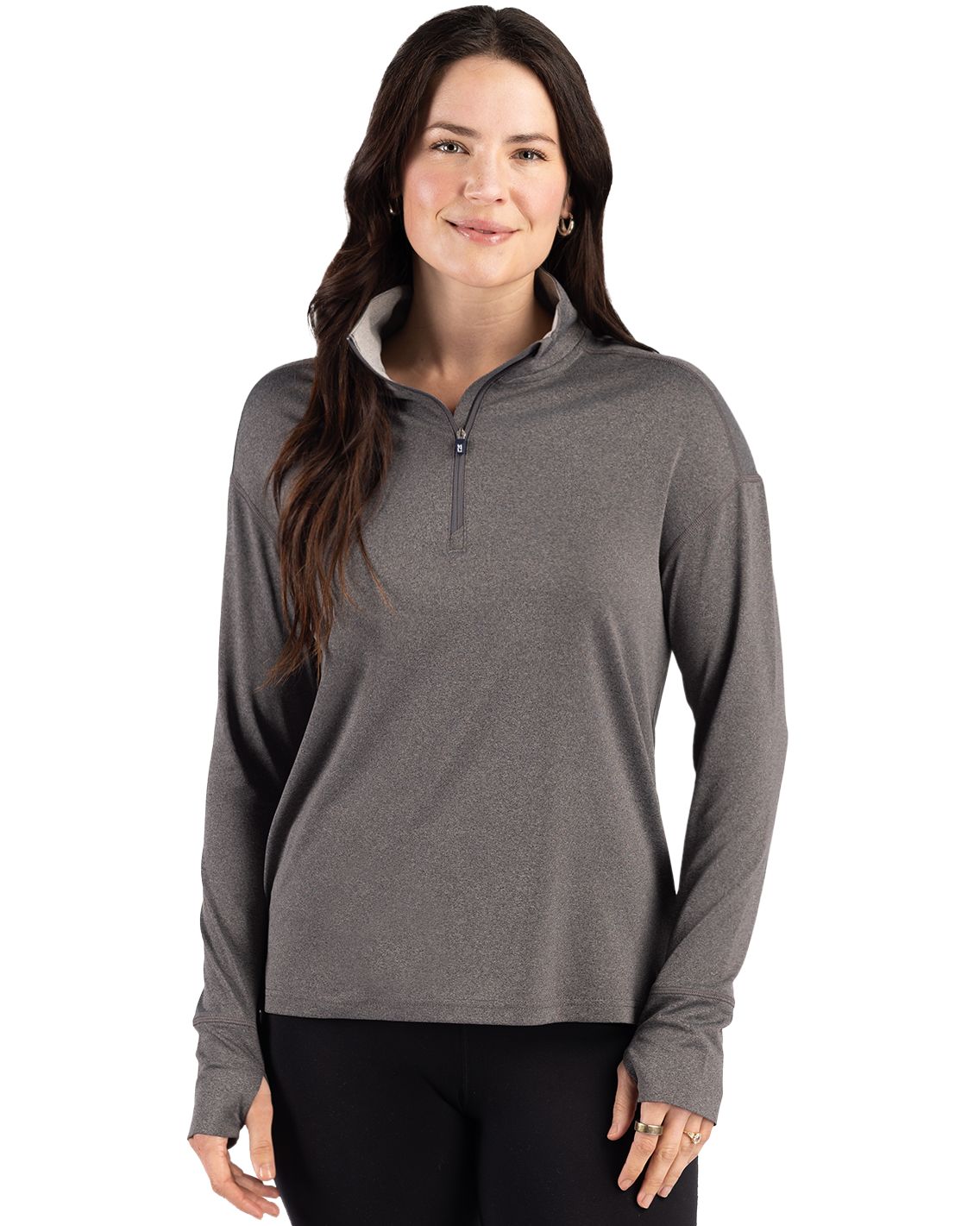 Cutter & Buck Women's Forge Recycled Four-Way Stretch Quarter Zip Pullover-4