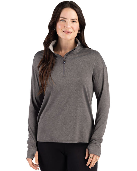 Cutter & Buck Women's Forge Recycled Four-Way Stretch Quarter Zip Pullover-4