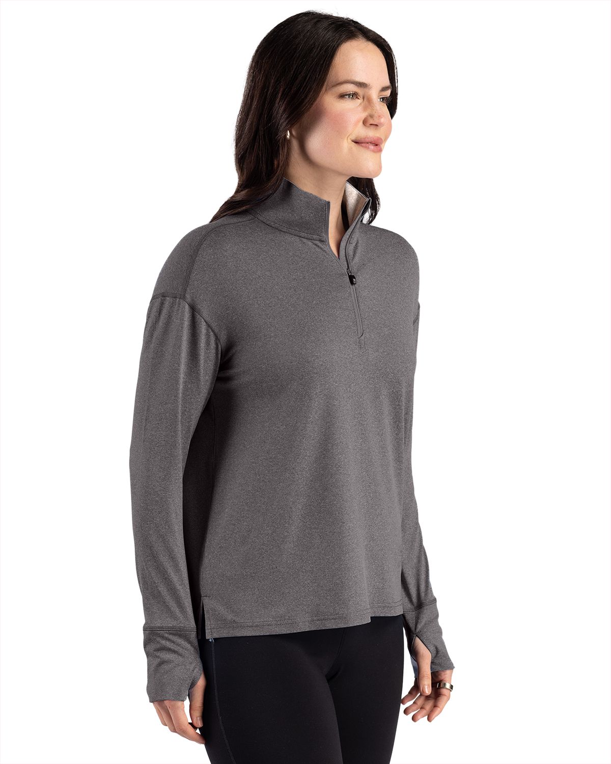 Cutter & Buck Women's Forge Recycled Four-Way Stretch Quarter Zip Pullover-6