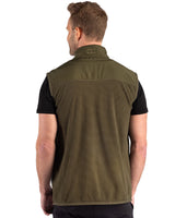 Cutter & Buck Men's Hunts Point Recycled Fleece Hybrid Full Zip Vest-2