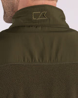 Cutter & Buck Men's Hunts Point Recycled Fleece Hybrid Full Zip Vest-7