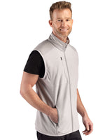 Cutter & Buck Men's Hunts Point Recycled Fleece Hybrid Full Zip Vest-3