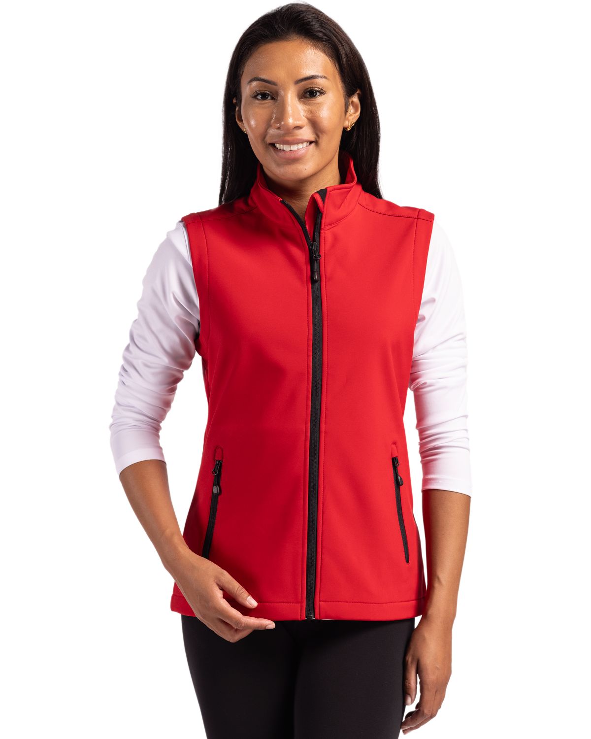 Clique Women's Tempo Recycled Stretch Softshell Full Zip Vest-4