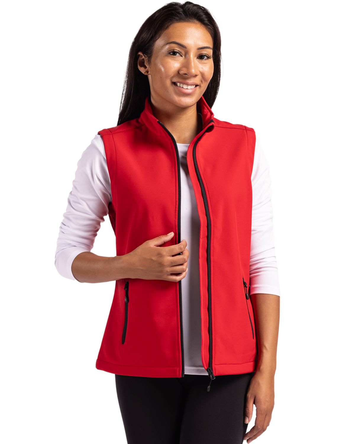 Clique Women's Tempo Recycled Stretch Softshell Full Zip Vest-5