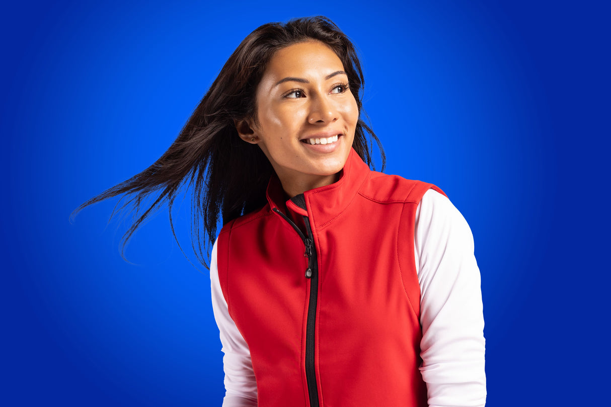 Clique Women's Tempo Recycled Stretch Softshell Full Zip Vest-12