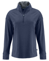 Cutter & Buck Women's Forge Recycled Four-Way Stretch Quarter Zip Pullover-1