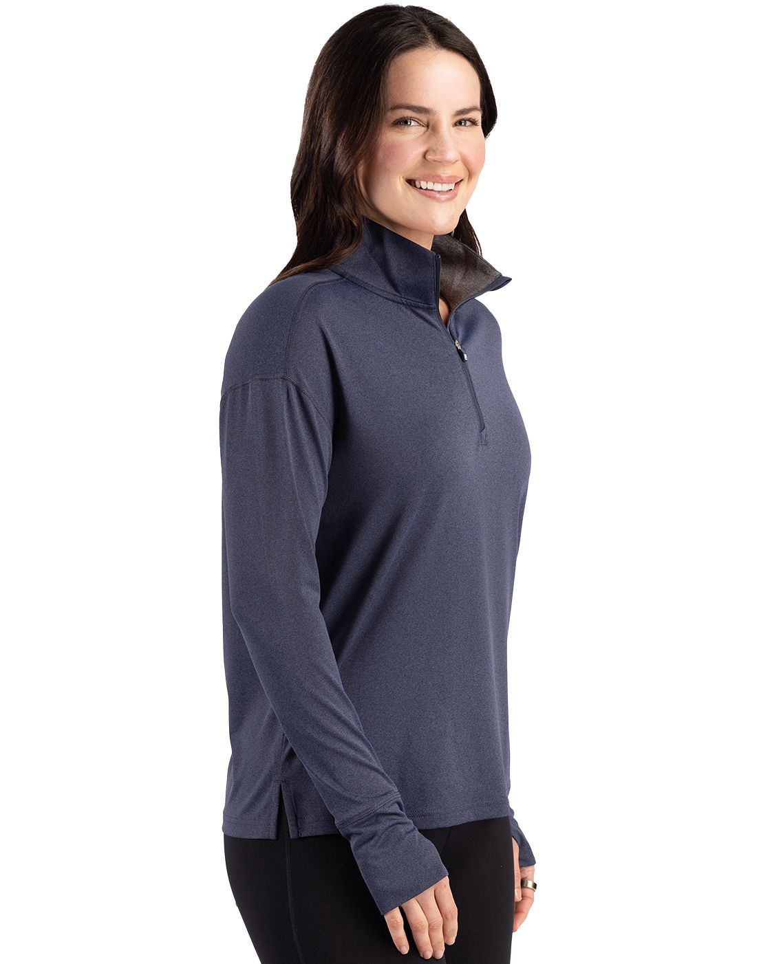 Cutter & Buck Women's Forge Recycled Four-Way Stretch Quarter Zip Pullover-6