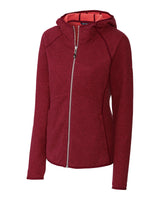 Cutter & Buck Women's Mainsail Sweater-Knit Full Zip Hooded Jacket-1
