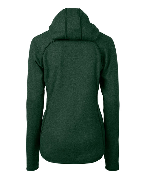 Cutter & Buck Women's Mainsail Sweater-Knit Full Zip Hooded Jacket-1