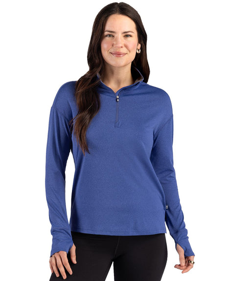 Cutter & Buck Women's Forge Recycled Four-Way Stretch Quarter Zip Pullover-4