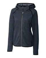 Cutter & Buck Women's Mainsail Sweater-Knit Full Zip Hooded Jacket-6
