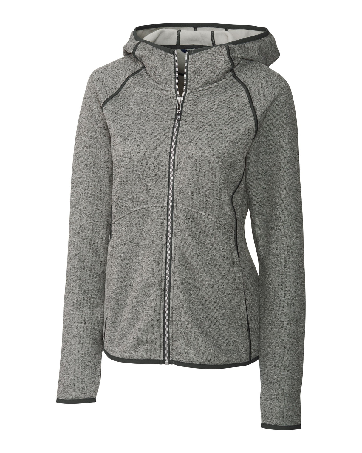 Cutter & Buck Women's Mainsail Sweater-Knit Full Zip Hooded Jacket-6