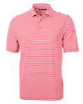 Cutter & Buck Men's Virtue Recycled Stripe Featherlight Pique Polo-1