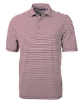 Cutter & Buck Men's Virtue Recycled Stripe Featherlight Pique Polo-1