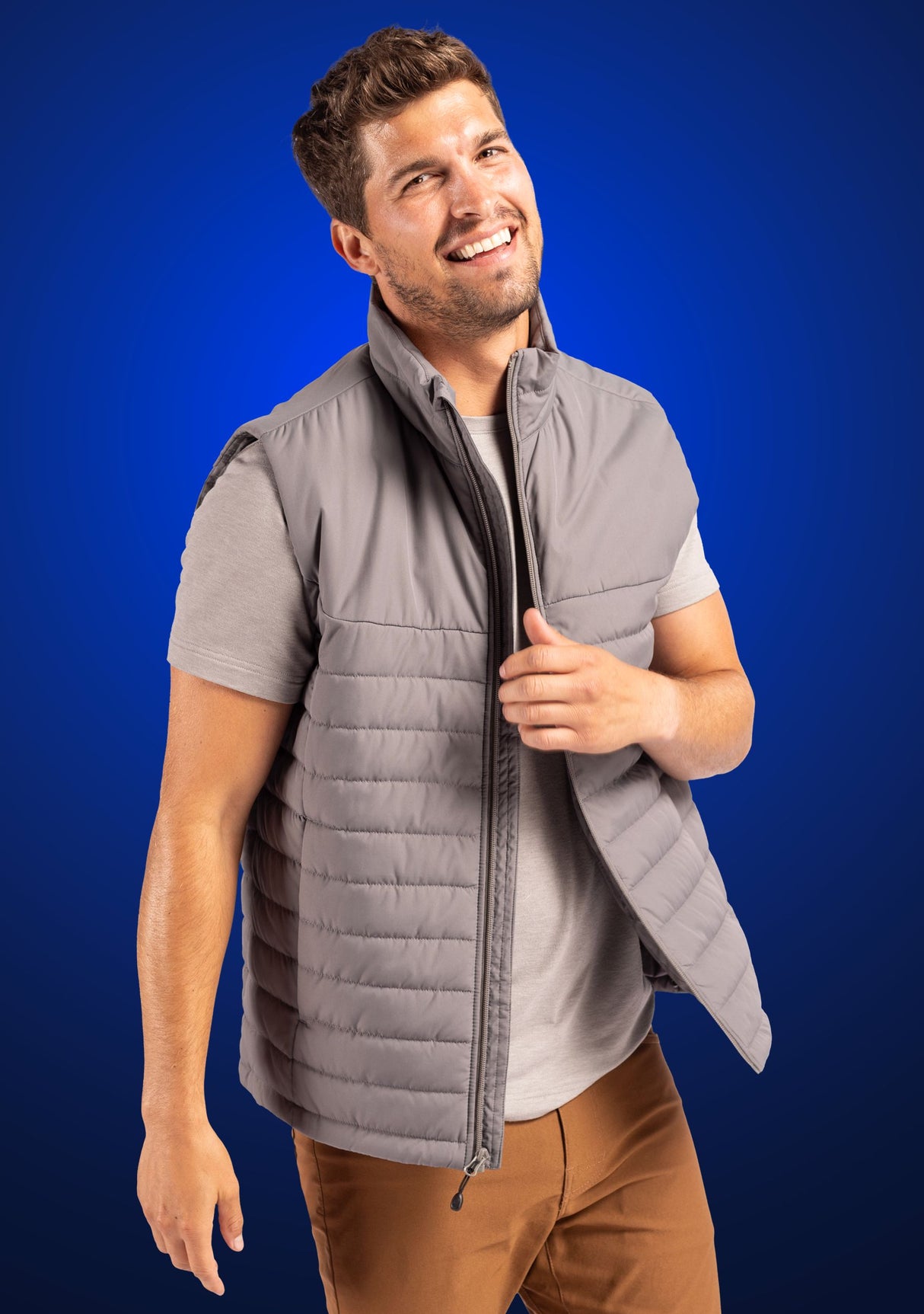 Clique Men's Elevation Recycled Insulated Puffer Full Zip Vest-8