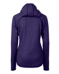 Cutter & Buck Women's Mainsail Sweater-Knit Full Zip Hooded Jacket-1