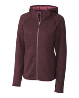 Cutter & Buck Women's Mainsail Sweater-Knit Full Zip Hooded Jacket-1