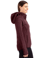 Cutter & Buck Women's Mainsail Sweater-Knit Full Zip Hooded Jacket-6