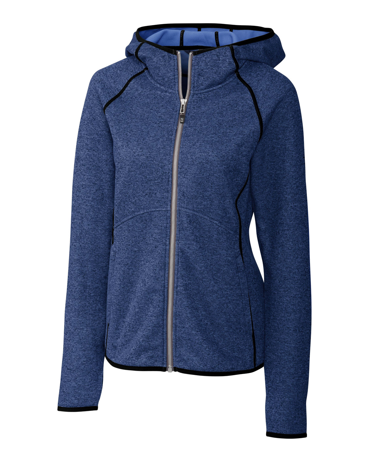 Cutter & Buck Women's Mainsail Sweater-Knit Full Zip Hooded Jacket-4