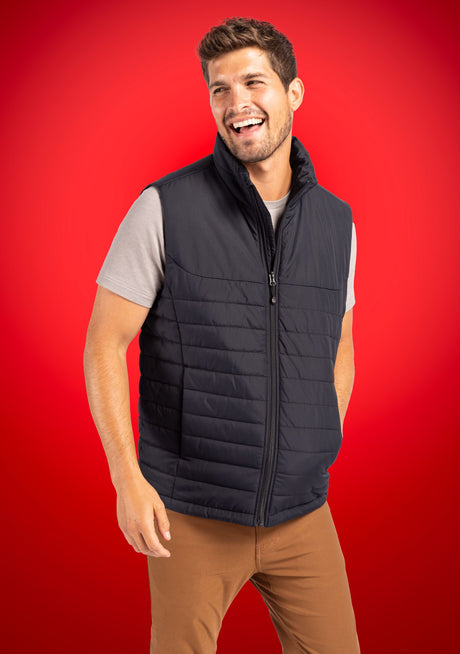 Clique Men's Elevation Recycled Insulated Puffer Full Zip Vest-1