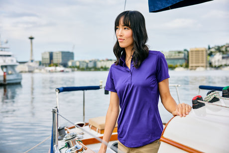 Cutter & Buck Women's Prospect Recycled Featherlight Stretch Polo-1