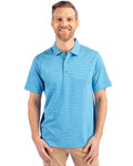 Cutter & Buck Men's Forge Recycled Heather Stripe Four-Way Stretch Polo-1