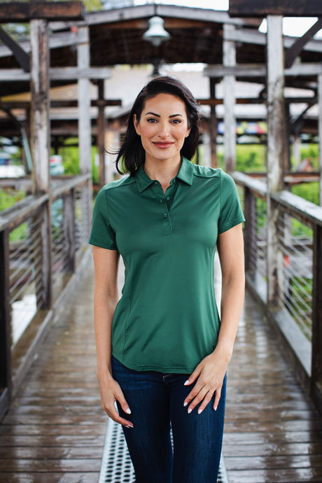 Cutter & Buck Women's Prospect Recycled Featherlight Stretch Polo-1
