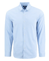 Cutter & Buck Men's Skyline Recycled Gingham Long Sleeve Button Down Dress Shirt-2