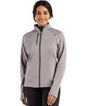 Cutter & Buck Women's Peshastin Recycled GridFleece Full Zip Jacket-1