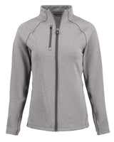 Cutter & Buck Women's Peshastin Recycled GridFleece Full Zip Jacket-10