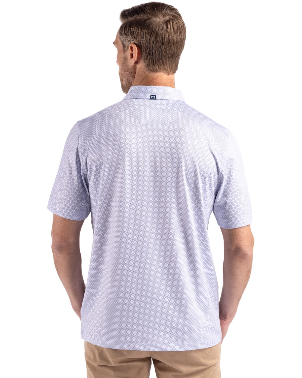 Cutter & Buck Men's Pike Recycled Diamond Dot Print Polo-5