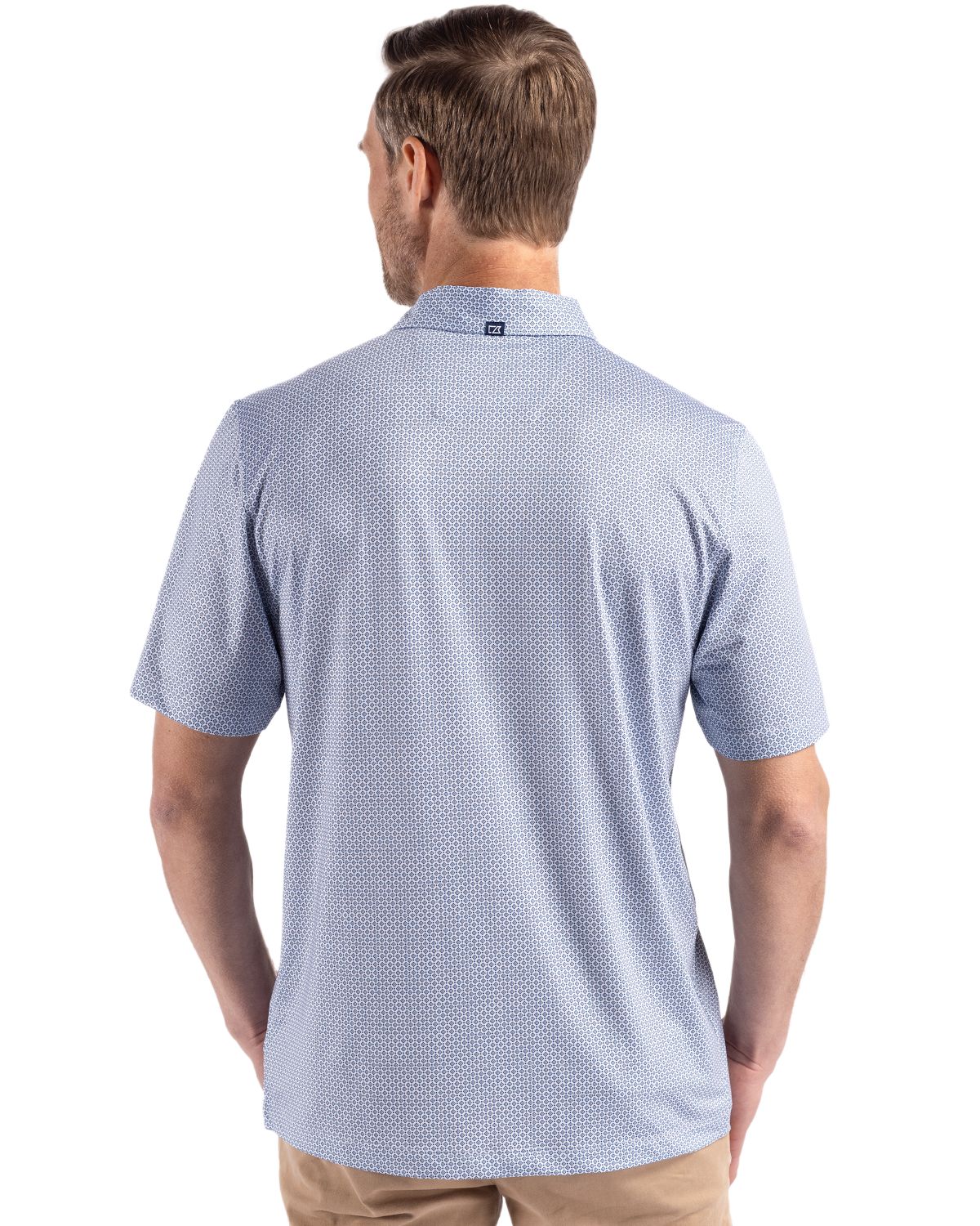 Cutter & Buck Men's Pike Recycled Diamond Dot Print Polo-5