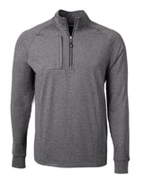 Cutter & Buck Men's Adapt Big & Tall Heathered Quarter Zip Pullover-5