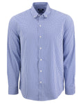 Cutter & Buck Men's Skyline Recycled Gingham Long Sleeve Button Down Dress Shirt-1